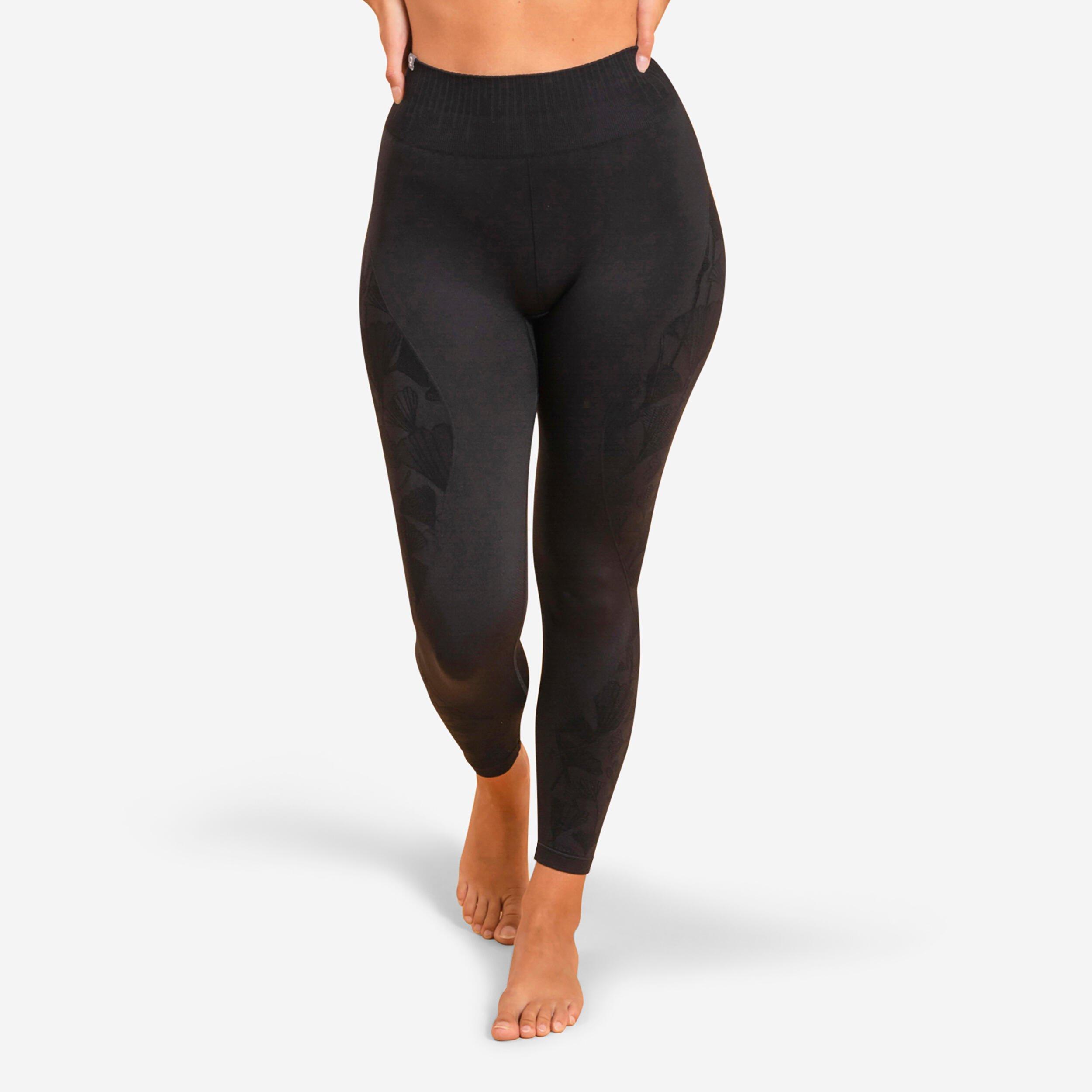 Buy Yoga Leggings - Purple Grey | Yoga Pants for Women | Decathlon