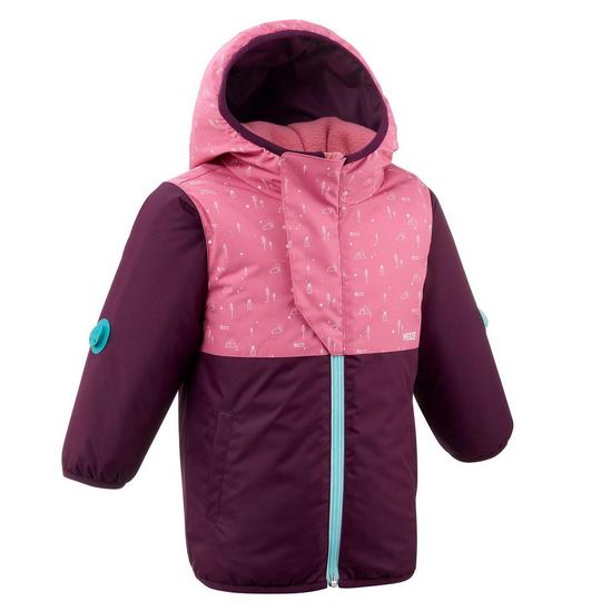Wedze DECATHLON insulated waterproof hooded ski snow jacket coat sz 10 Yrs