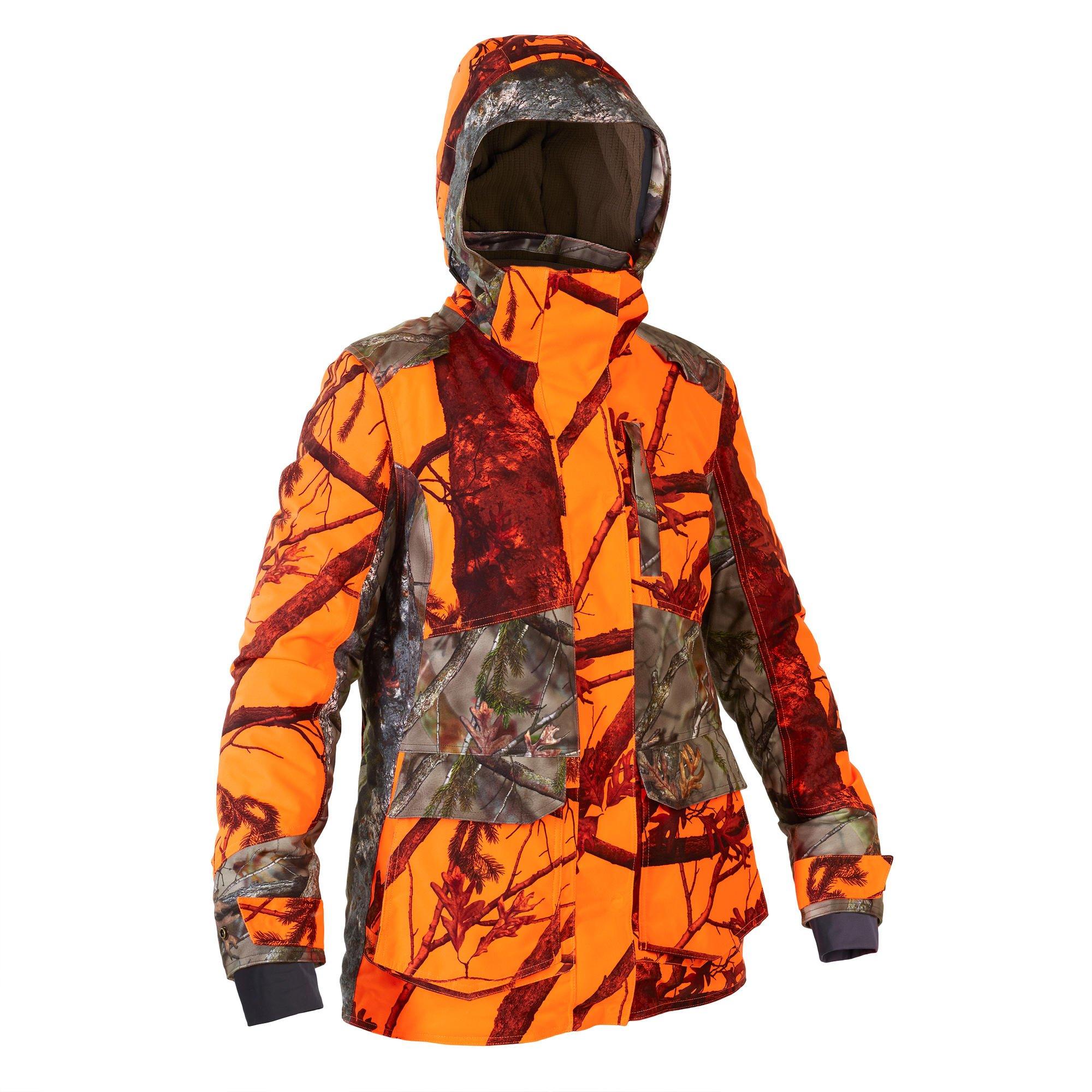 Decathlon on sale orange jacket