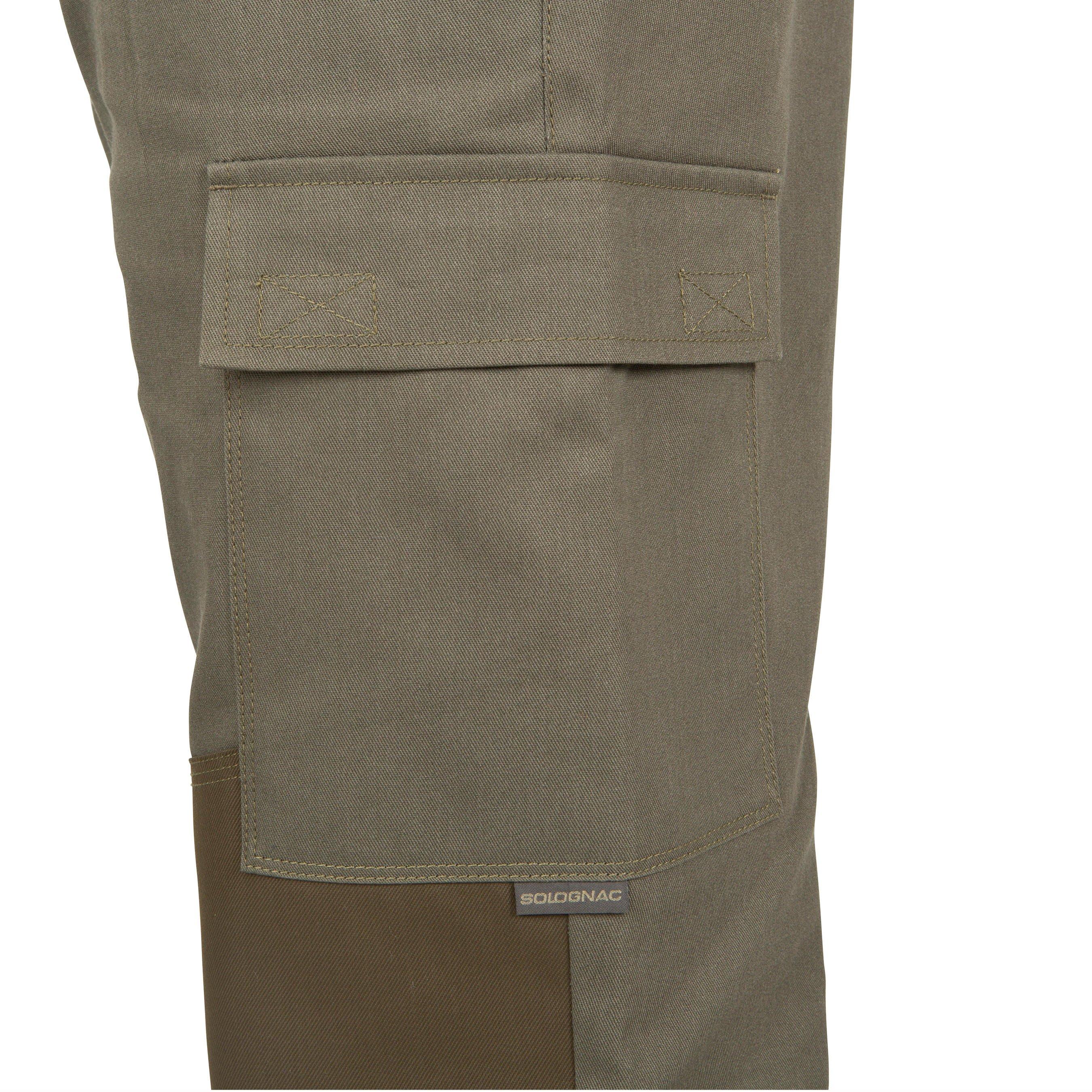 Solognac Men Trousers SG-500 - Khaki Green (M) : Amazon.in: Clothing &  Accessories