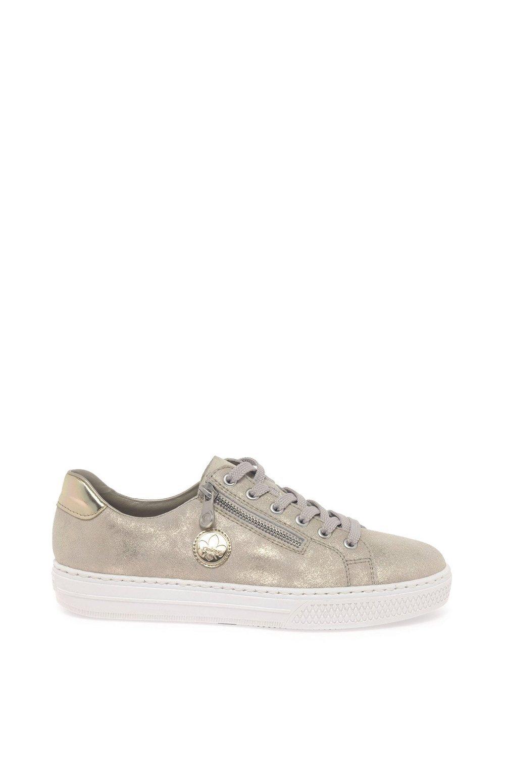 Rieker cheap gold trainers