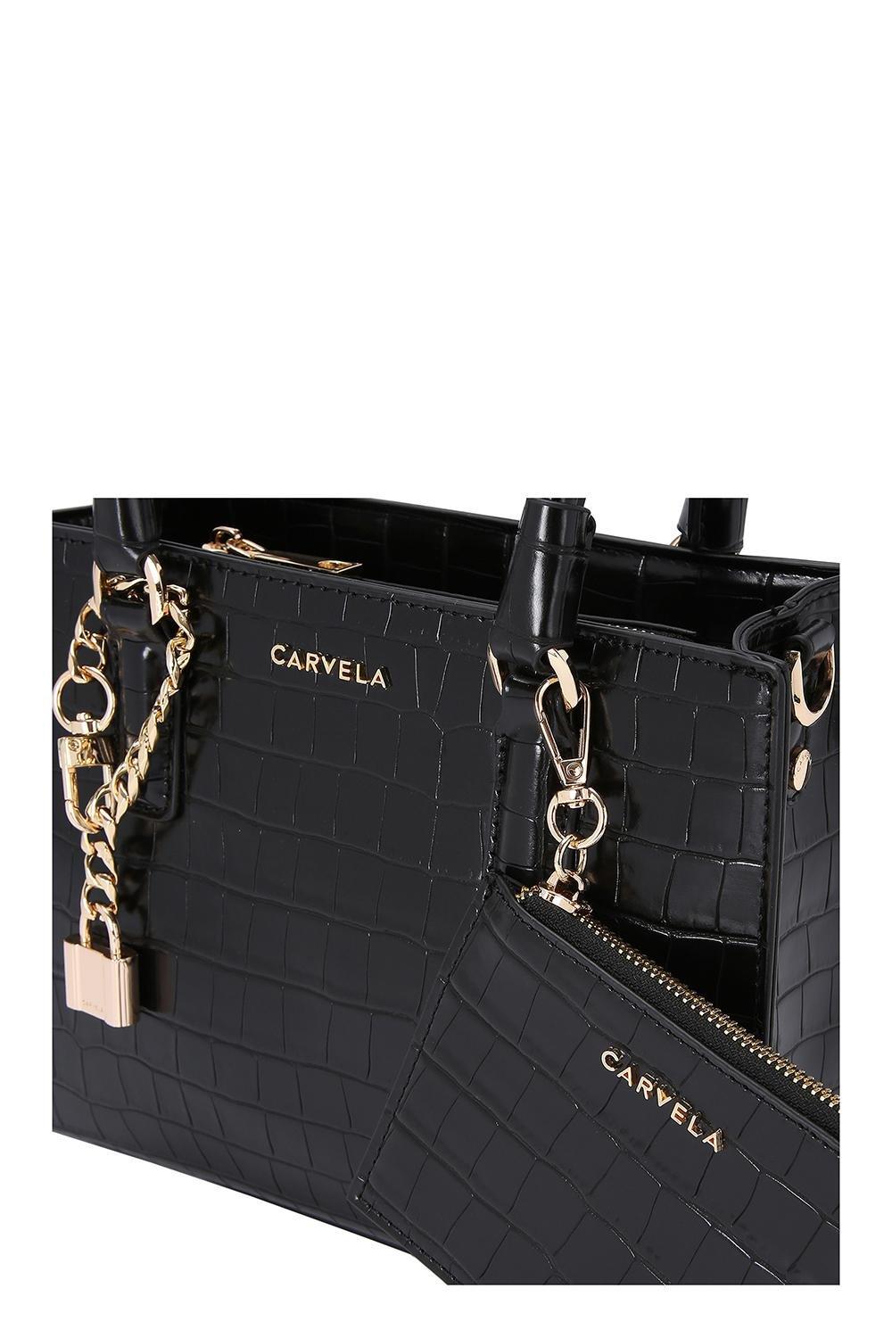 Carvela faux croc hot sale mini tote bag