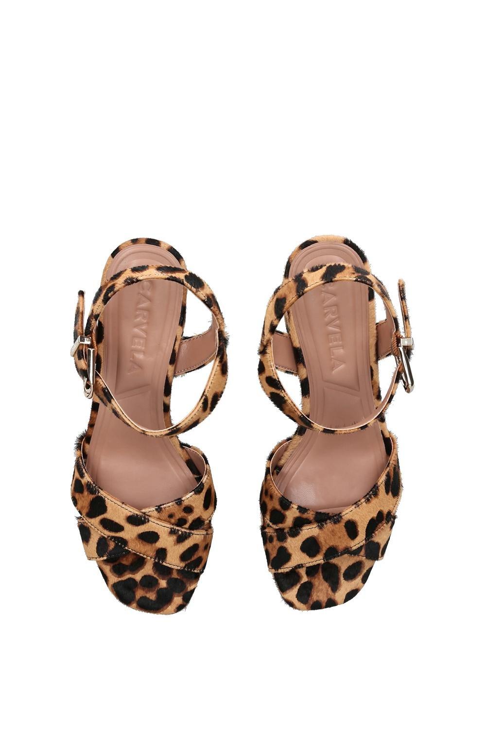 Carvela leopard best sale print sandals