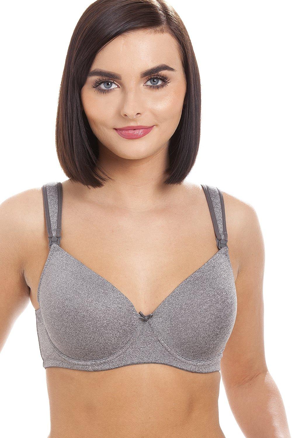 Camille Satin Moulded Cup Underwired Nursing Bra - ShopStyle