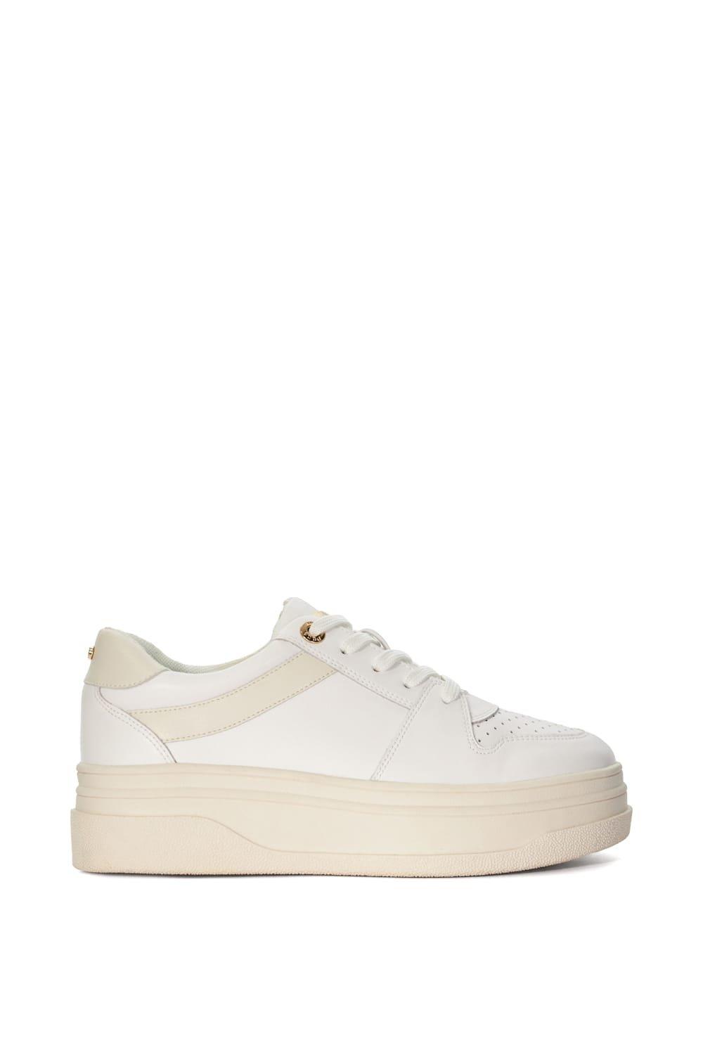 Trainers | 'Emmelie' Leather Trainers | Dune London