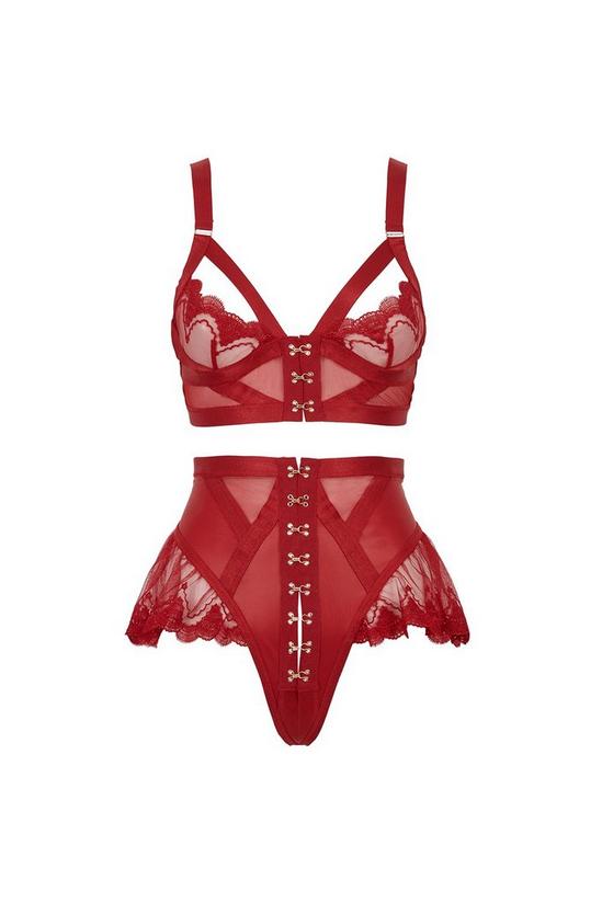 Ann Summers - The Extrovert Crotchless Lingerie Set, Longline