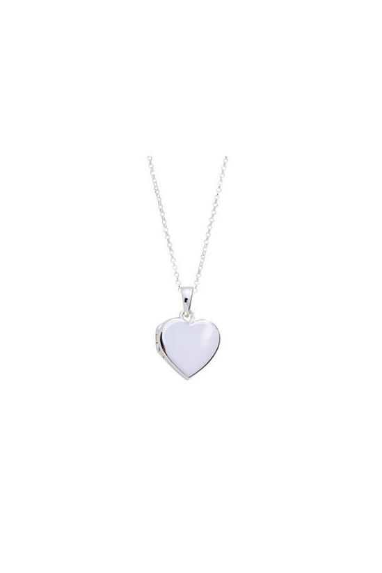 Simply Silver Sterling Silver Heart Locket 1