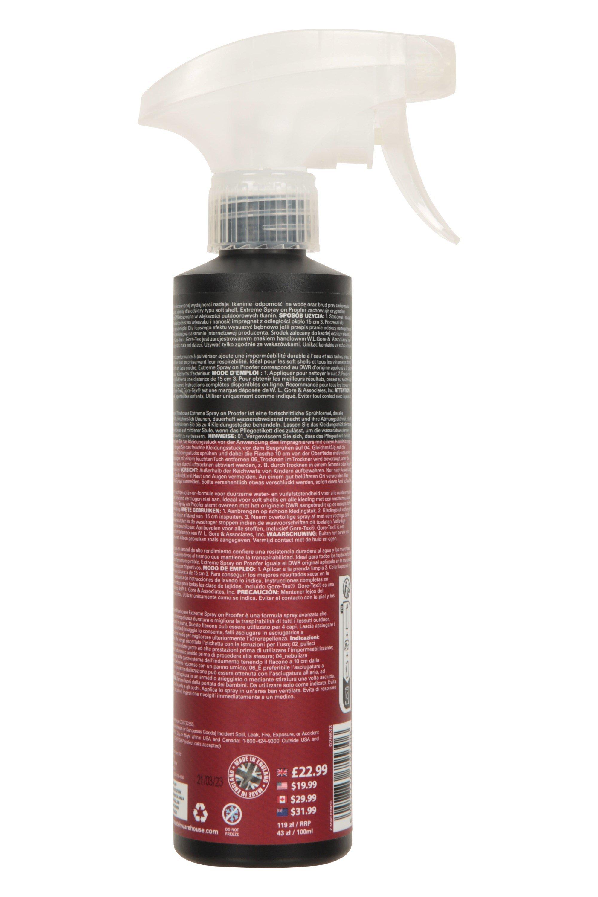 Spray Proofer 275ml  Mountain Warehouse US