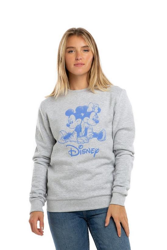 Disney Minnie & Mickey Mouse Sketch Cotton Sweatshirt 1