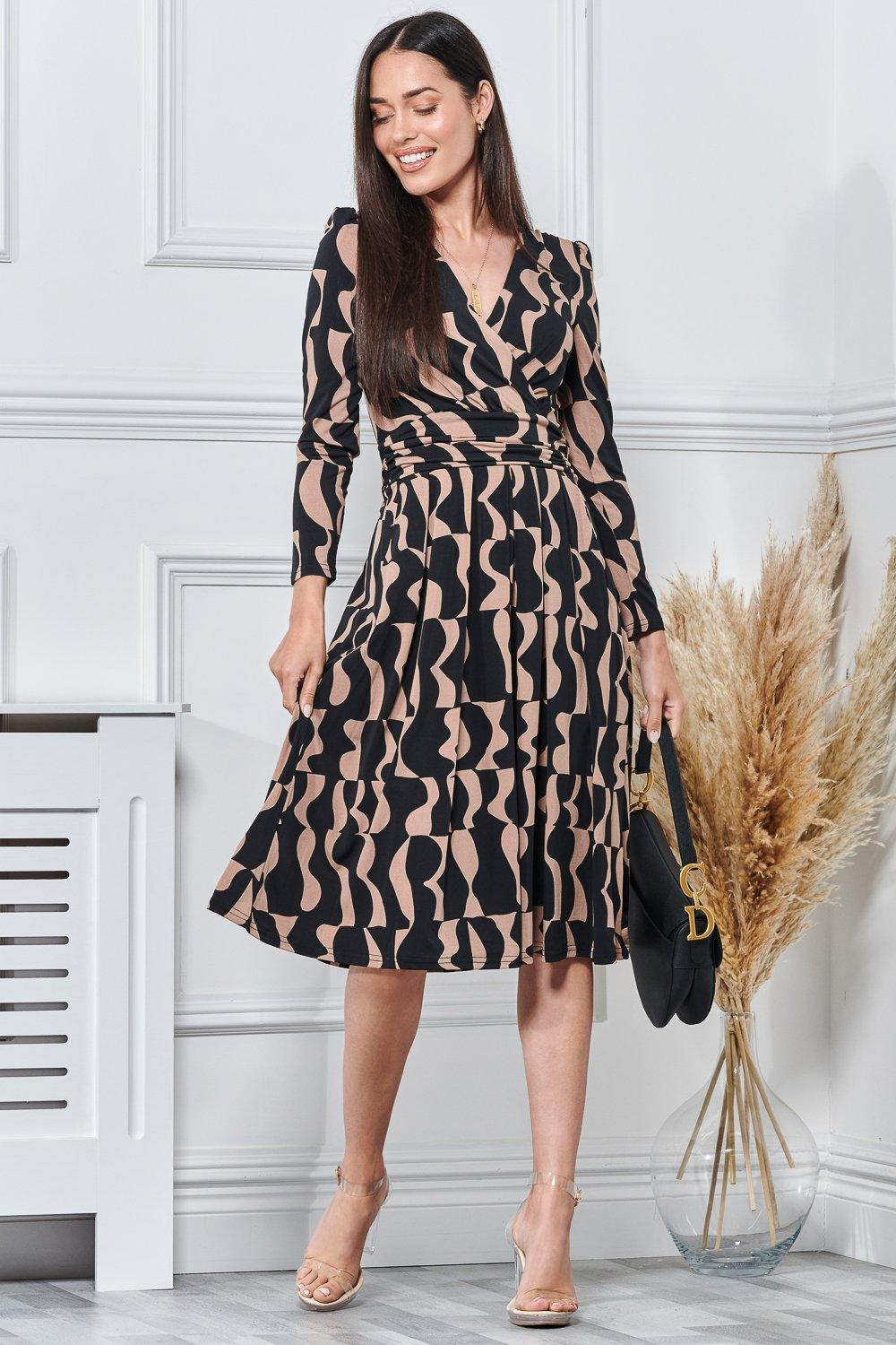 Calla silk wrap hot sale dress