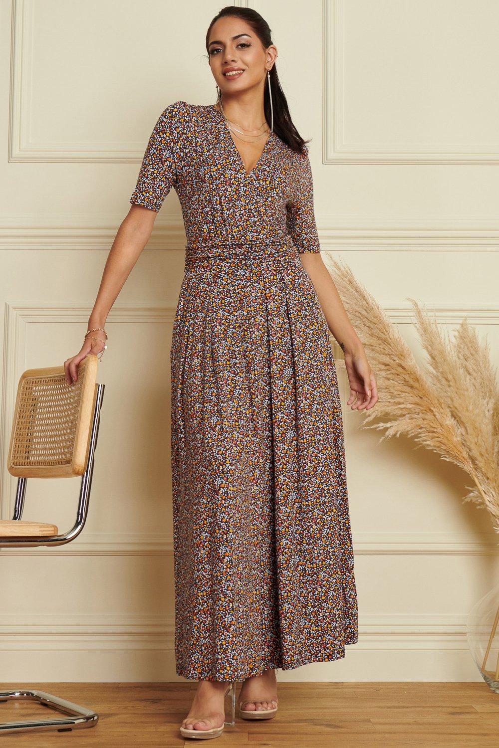 Dorothy perkins clearance wrap maxi dress