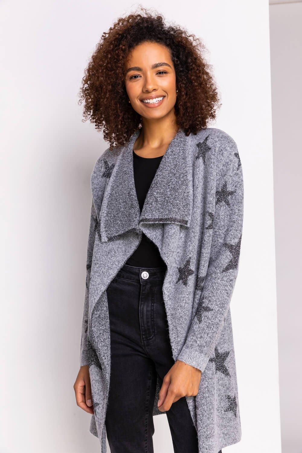 Grey 2025 star cardigan