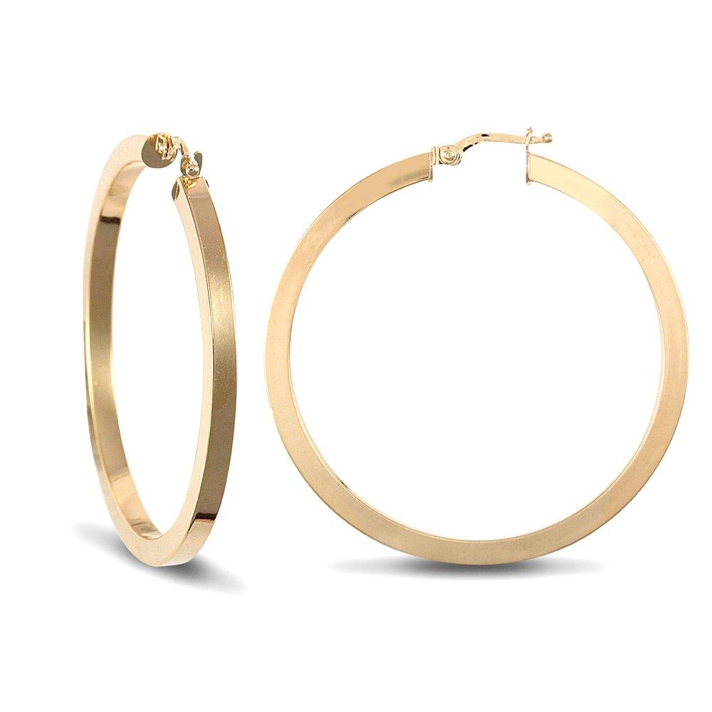 Buy Gold Hoop Earrings, Thick Gold Hoop, Gold Filled Earrings, Lightweight  Earrings, Gold Big Hoop, Gold Filled Hoops, 18k, Waterproof Online in India  - Etsy