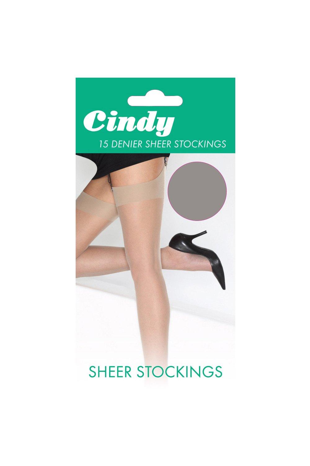 Hosiery Denier Sheer Stockings Pair Cindy