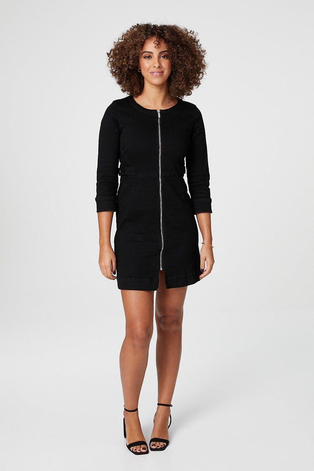 Dorothy perkins zip front dress sale