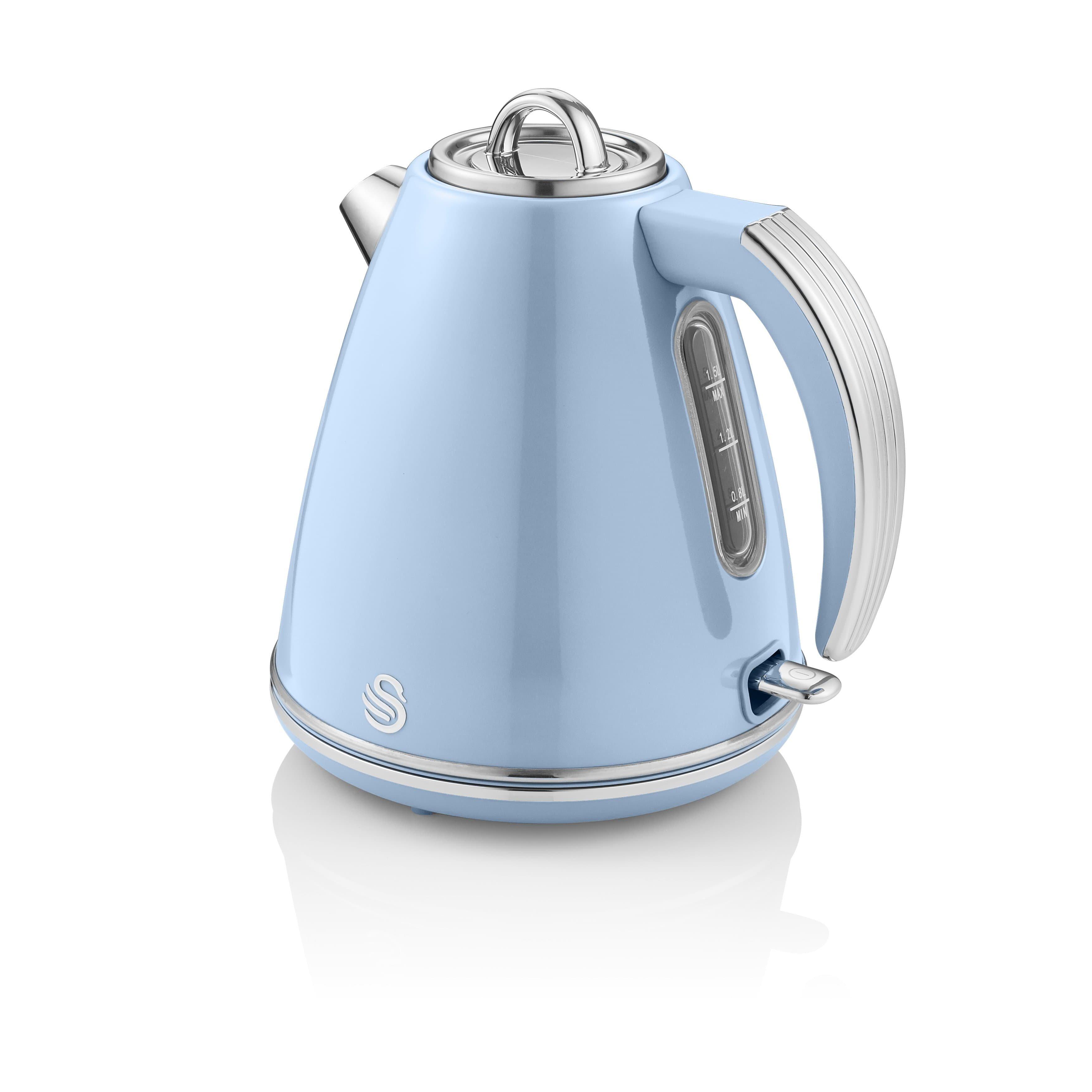 Swan retro sales jug kettle green