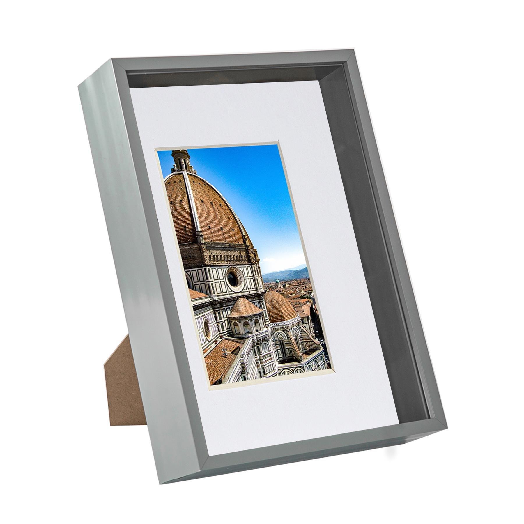 Photo Frames 8x12" 3D Deep Box Photo Frame with A5 Mount 6x8