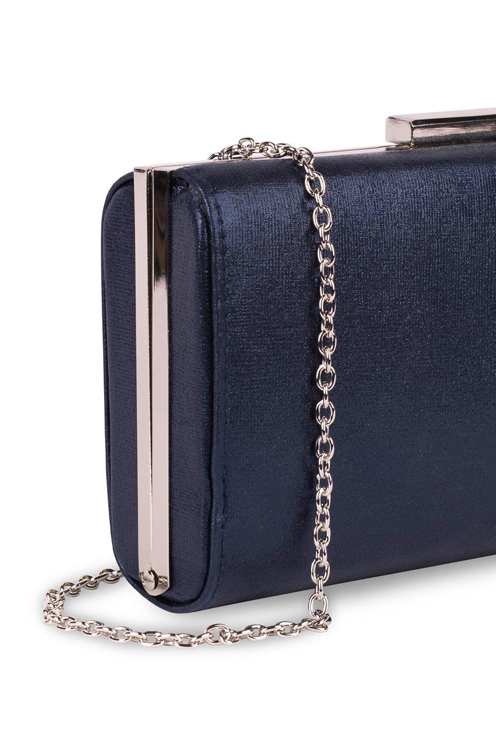 Dorothy perkins navy sales clutch bag