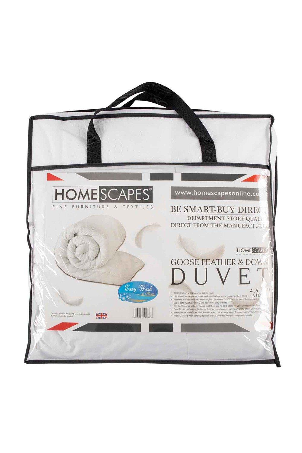 Homescapes goose feather sales and down duvet