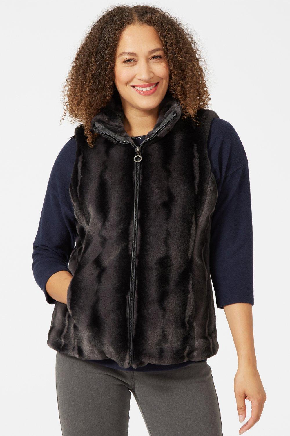 Faux fur gilet on sale oasis