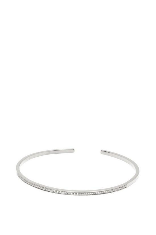 Pure Luxuries London Gift Packaged 'Aaliyah' 925 Silver Bangle 1