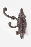 Homescapes Ornate Hinged Cast Iron Wall Hook thumbnail 1
