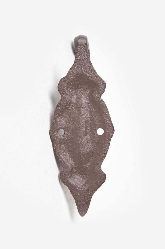 Homescapes Ornate Hinged Cast Iron Wall Hook 4