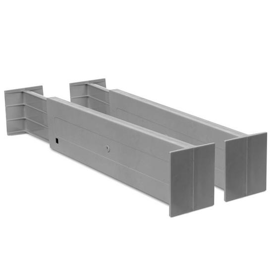 LIVIVO 2 x Adjustable Plastic Drawer Dividers - Expandable Storage 5