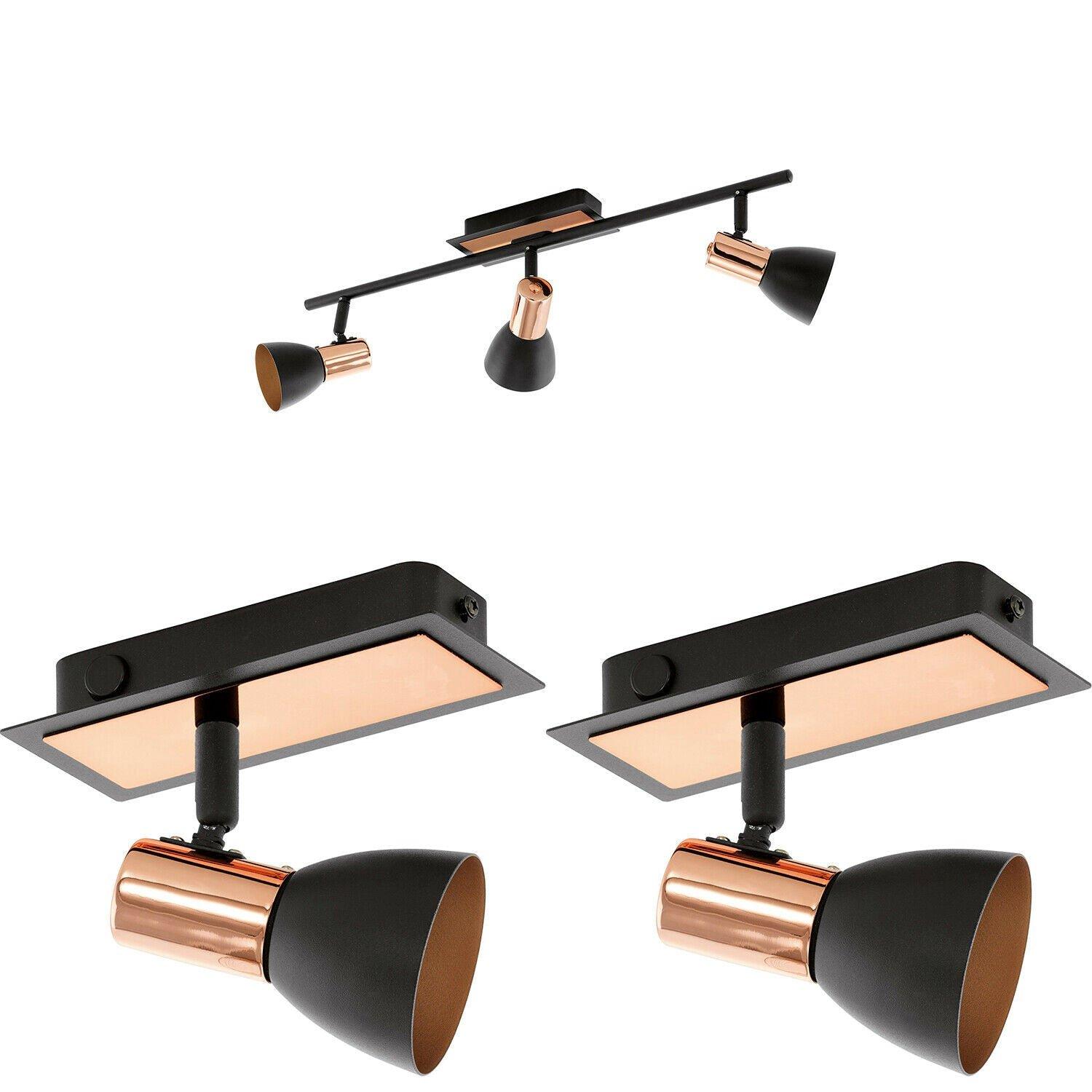 Rose gold store track light