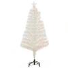 HOMCOM 4FT Prelit Artificial Christmas Tree Fiber Optic Xmas Decoration thumbnail 1