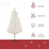 HOMCOM 4FT Prelit Artificial Christmas Tree Fiber Optic Xmas Decoration thumbnail 5