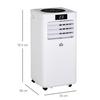 HOMCOM 7000 BTU Air Conditioner Portable AC Unit for Dehumidifying Remote thumbnail 4