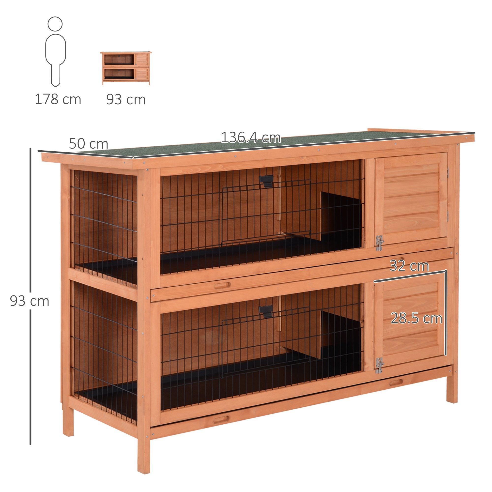 Twin rabbit outlet hutch