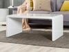 FurnitureboxUK Enzo White High Gloss Rectangular Coffee Table with Sleek Simple Minimalist Design and Curved Edges for Living Rooms thumbnail 1