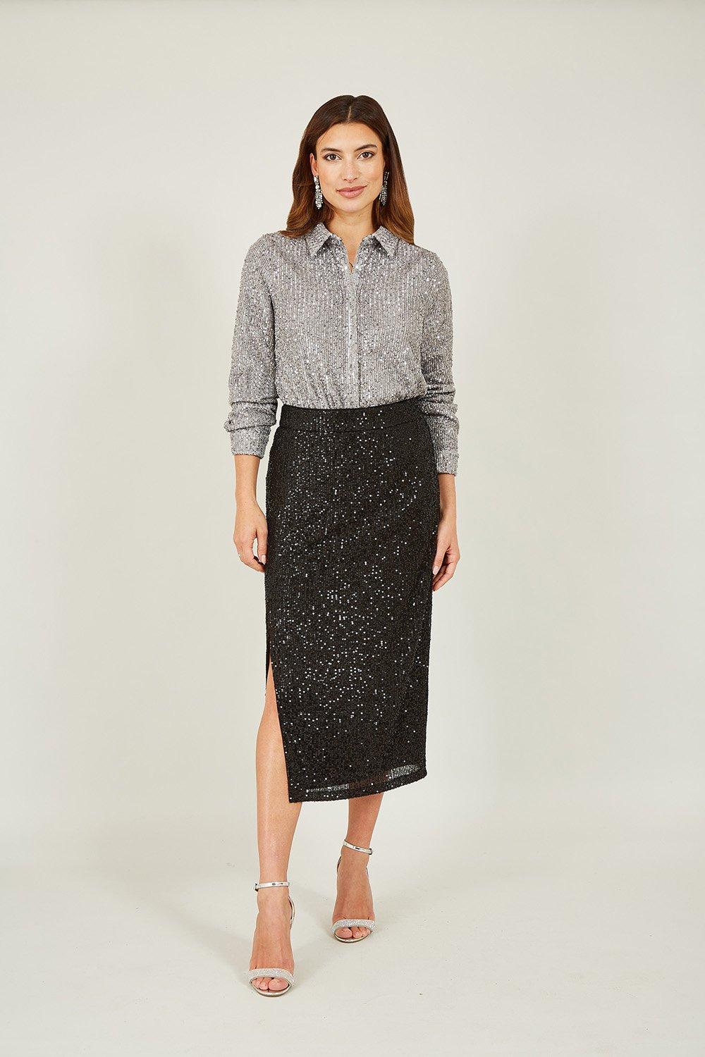 Dorothy perkins discount sequin pencil skirt