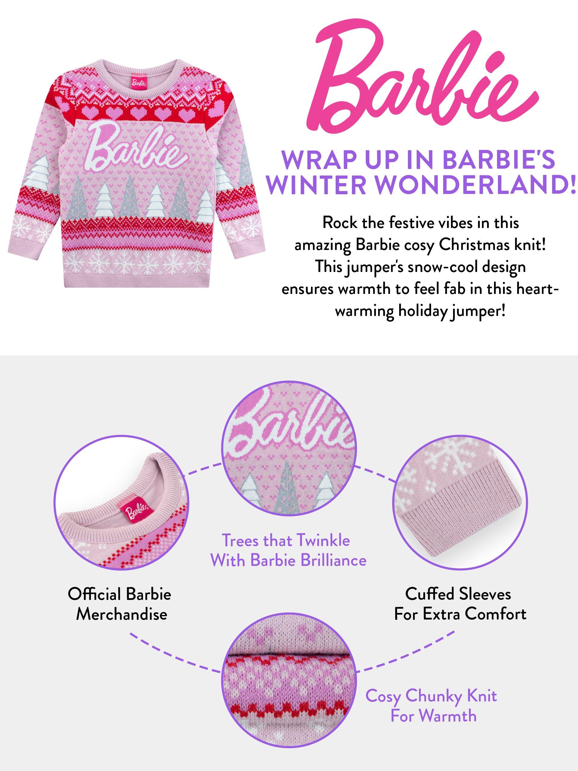 White Barbie Christmas Jumper, Knitwear