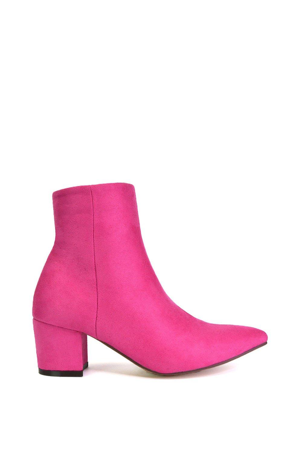 Fuchsia pink best sale ankle boots