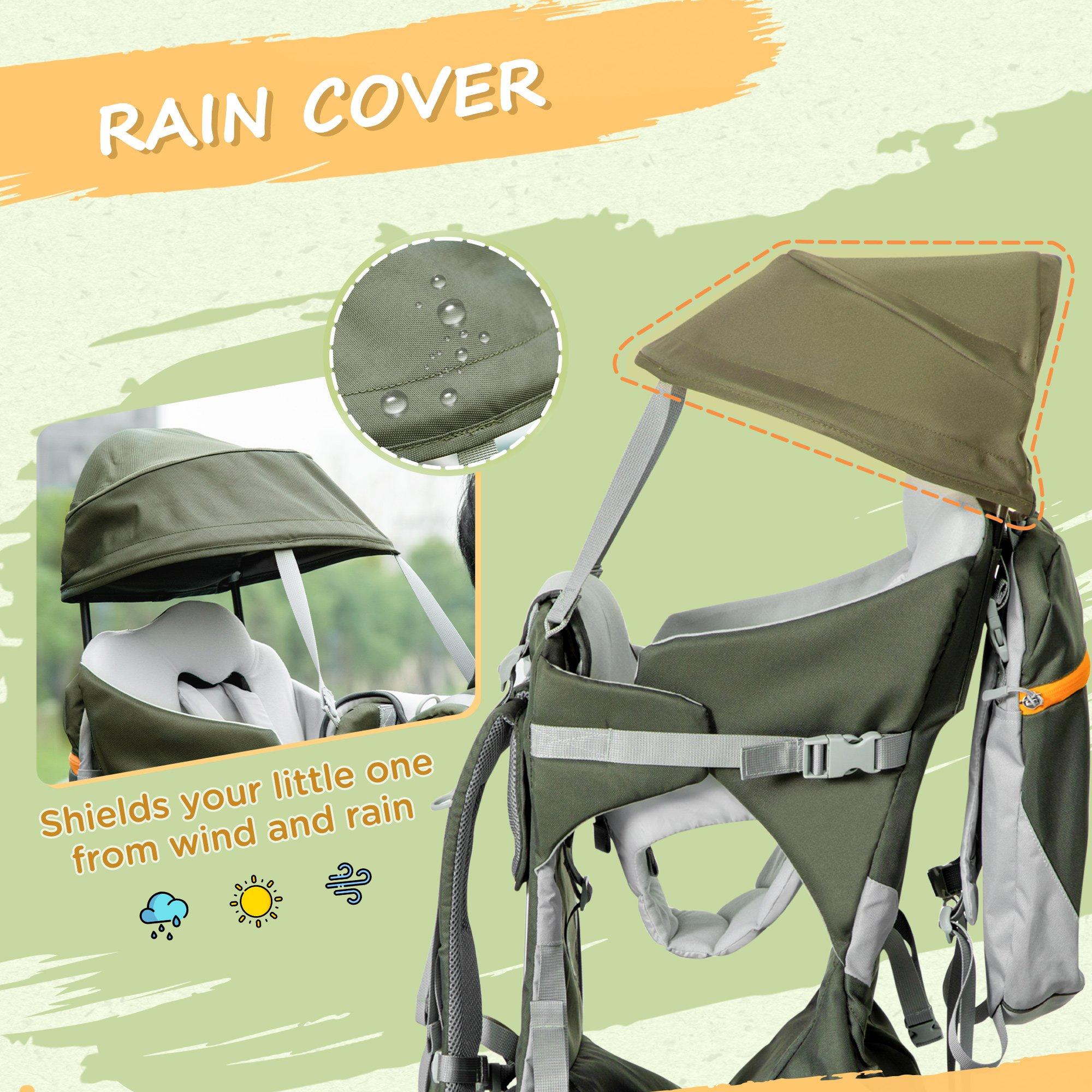 Baby backpack cheap carrier rain cover