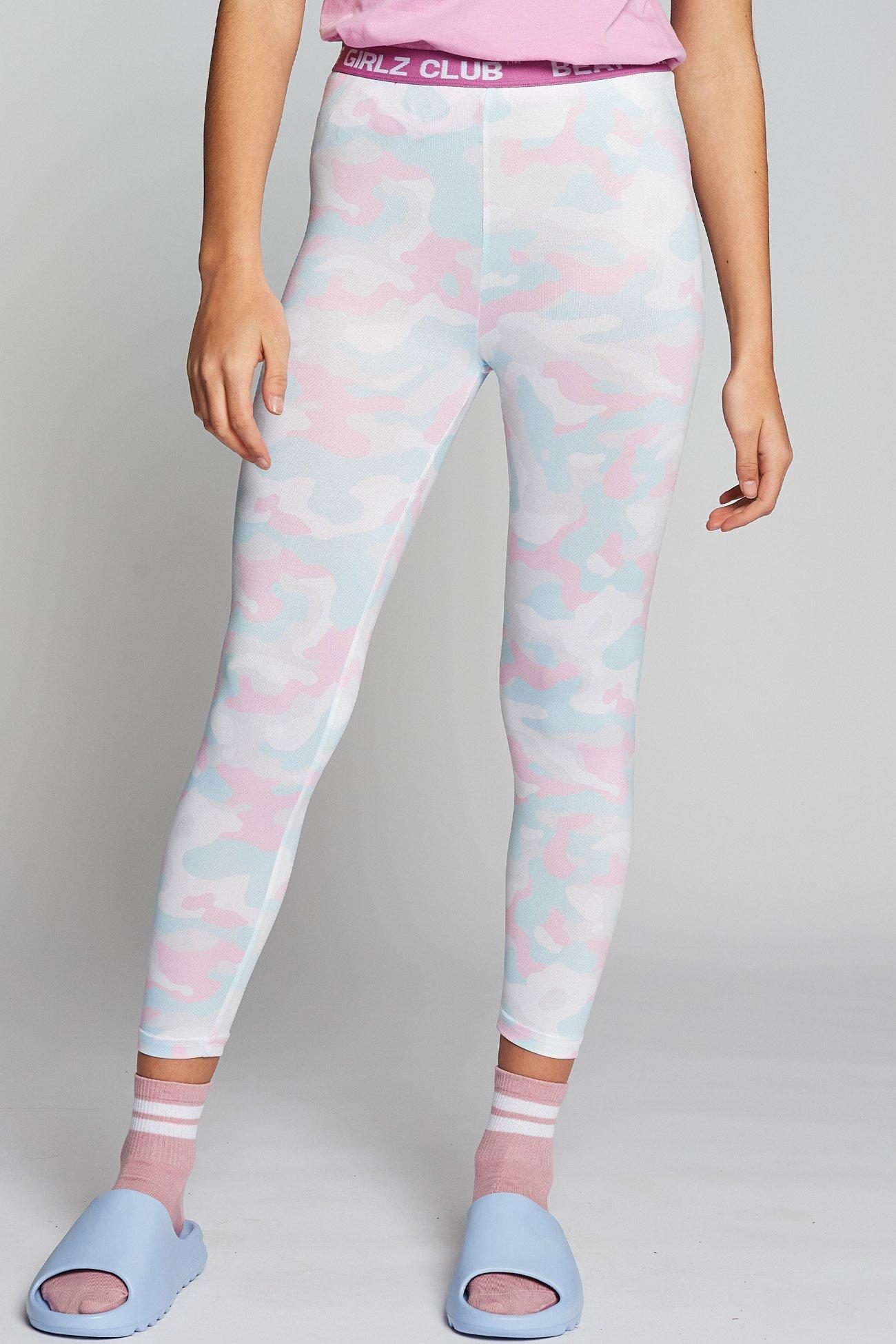 Pastel Leopard Print Leggings