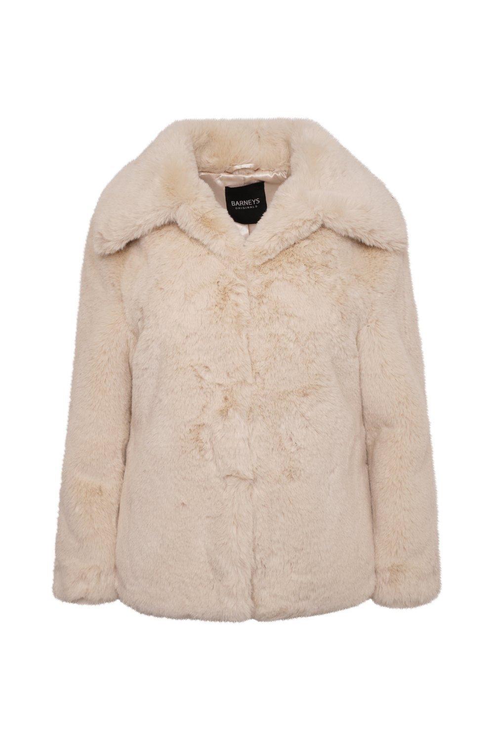 Barney's originals hot sale faux fur coat