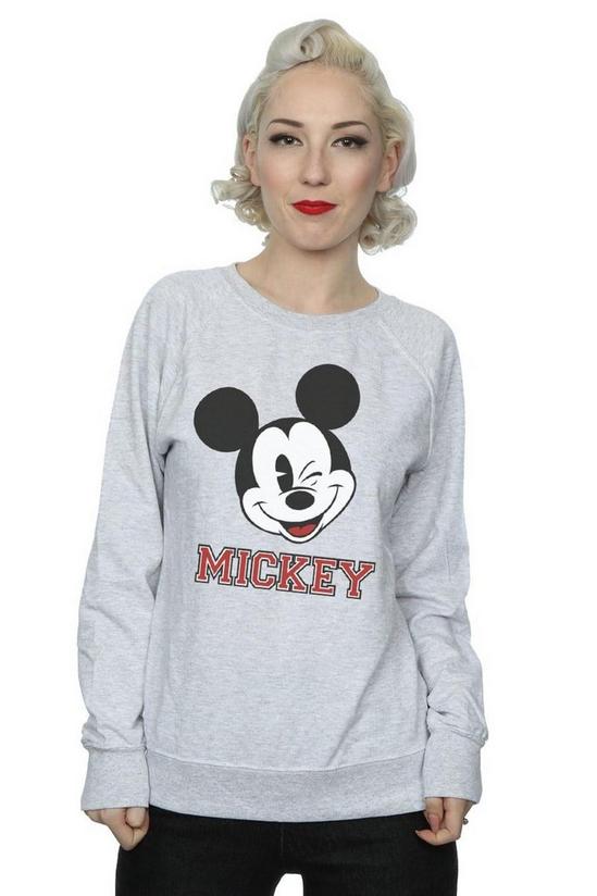 Disney Mickey Mouse Face Sweatshirt 1