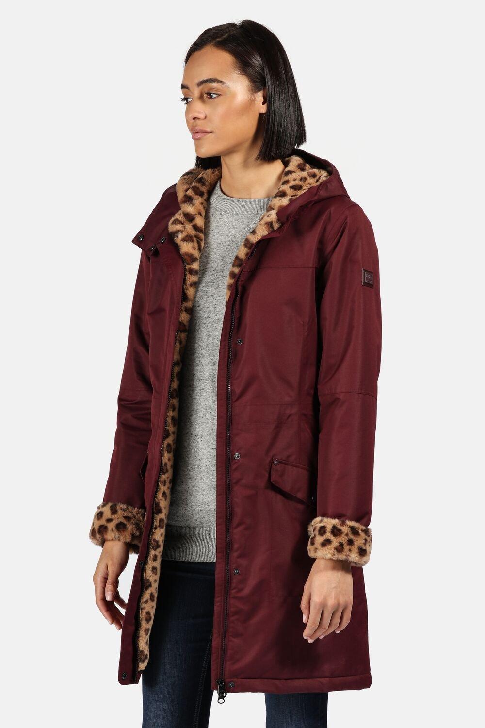 Women's rimona waterproof insulated discount hooded parka jacket dark burgundy