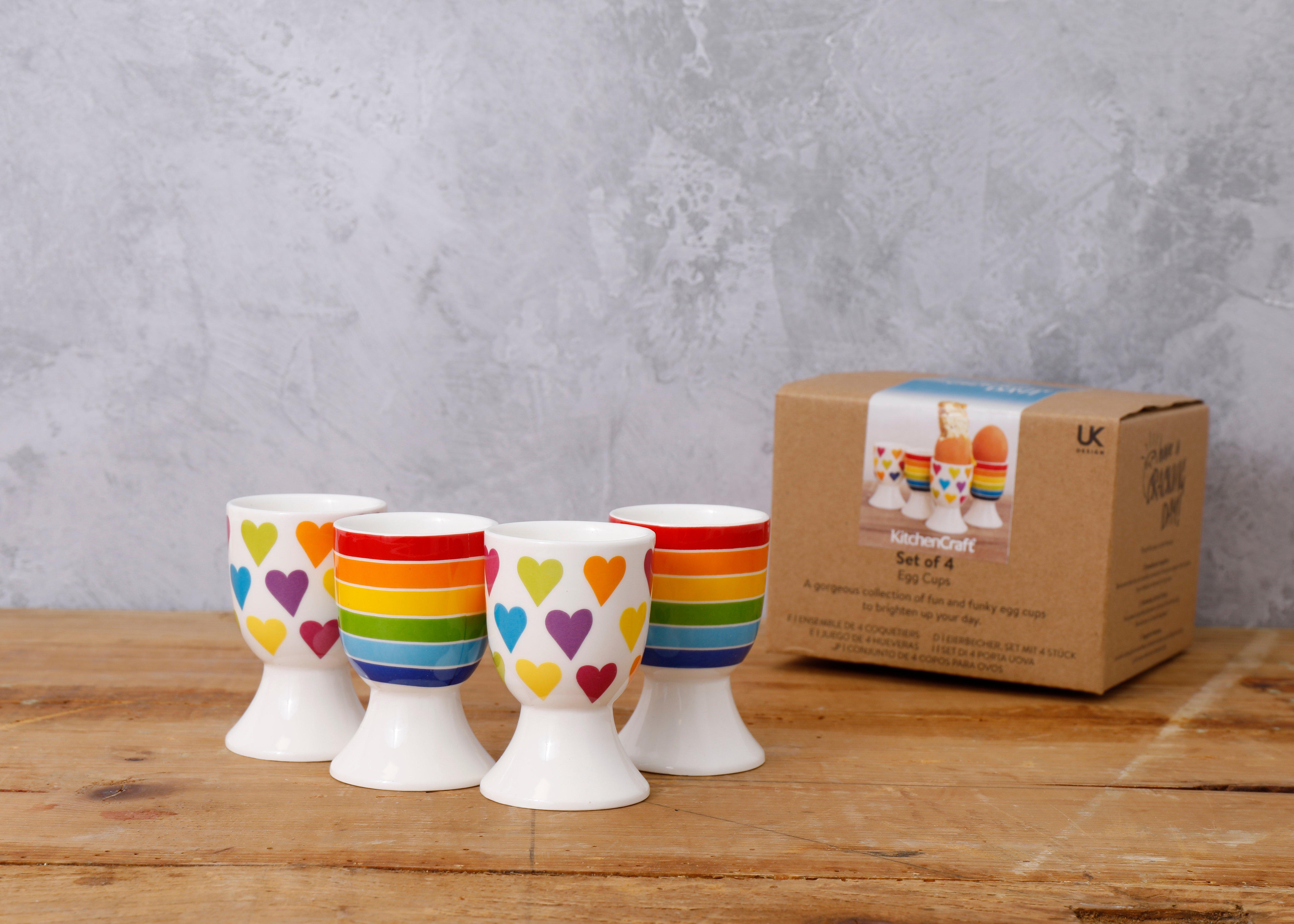 Serving Dishes, 4-Piece Novelty Ceramic Egg Cup Set