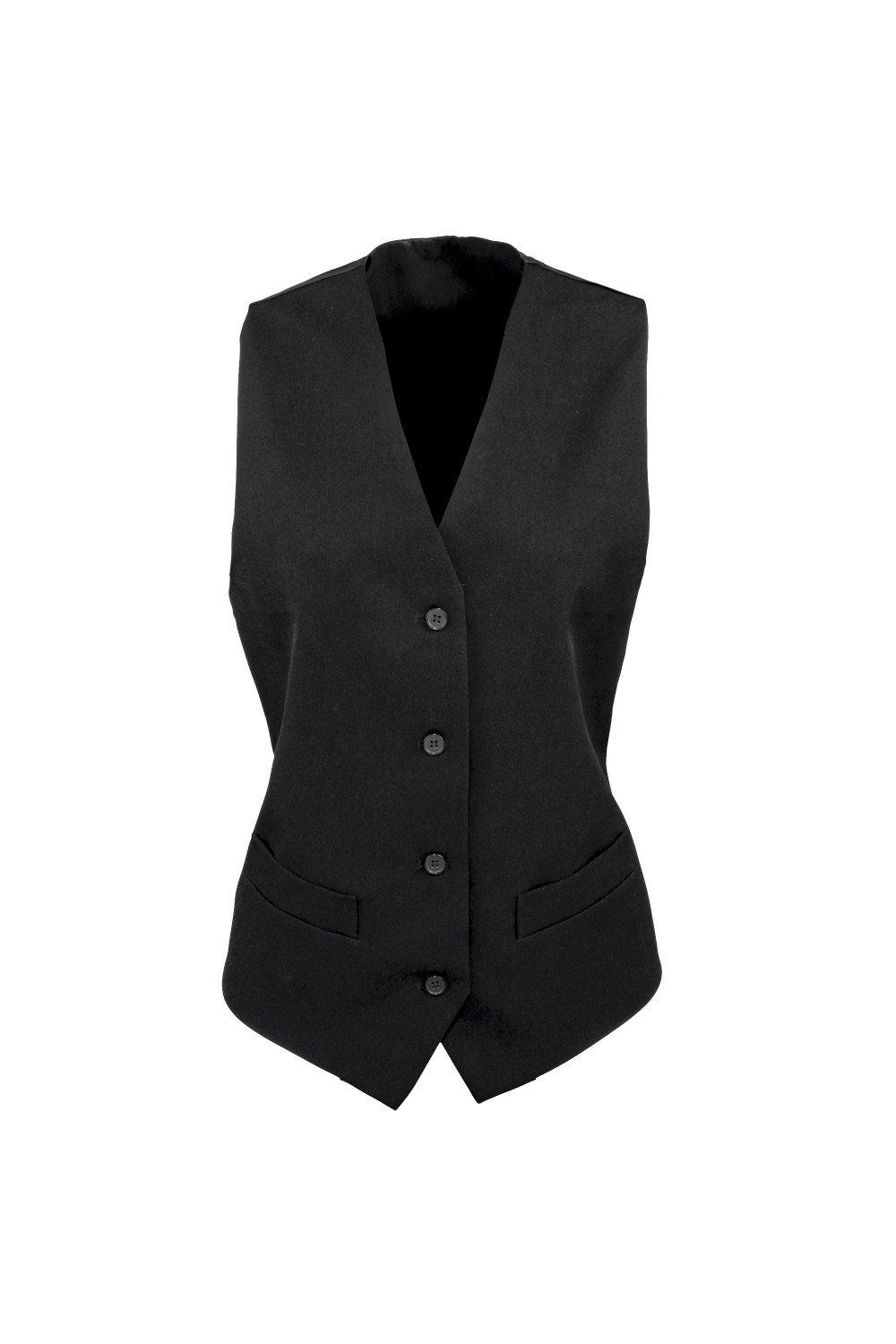 tops-lined-polyester-waistcoat-bar-wear-catering-pack-of-2-premier