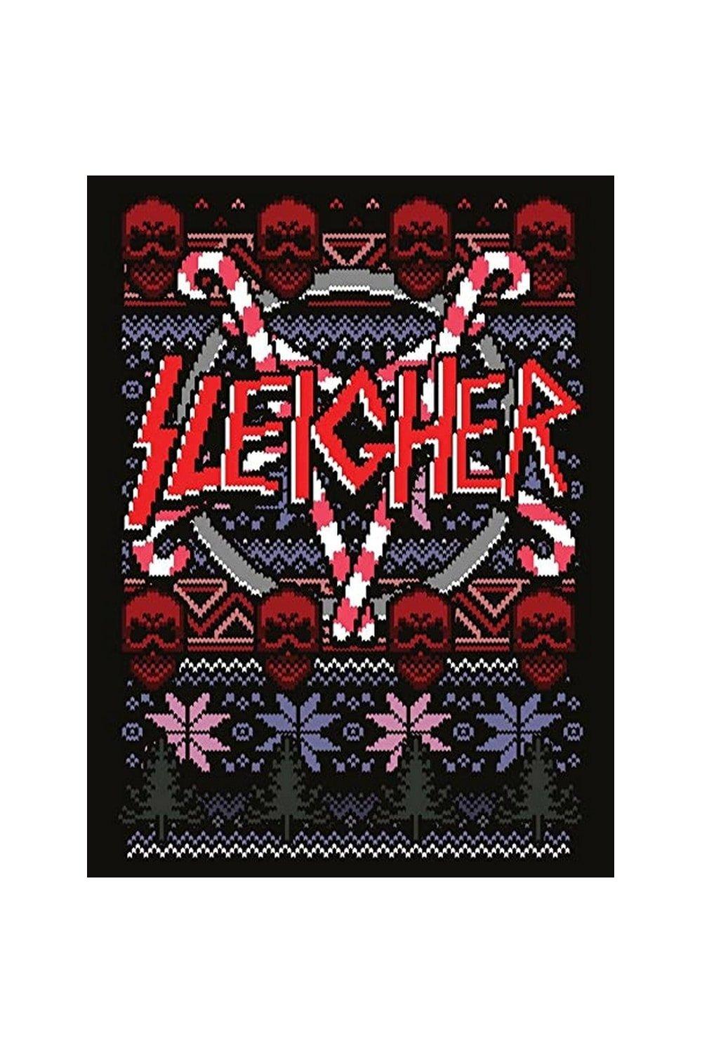 Sleigher reindeer blood christmas on sale sweater