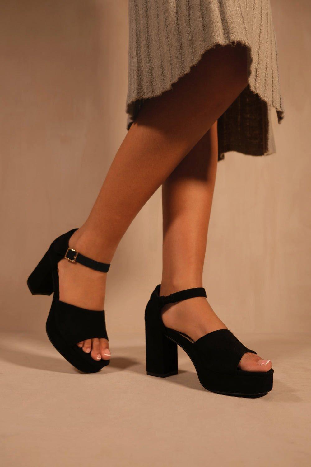 Statement sales block heels