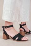 Where's That From 'Mona' Statement Platform Strappy Block High Heels thumbnail 1