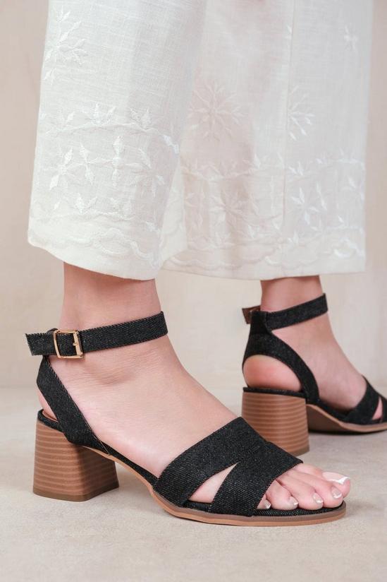 Where's That From 'Mona' Statement Platform Strappy Block High Heels 1
