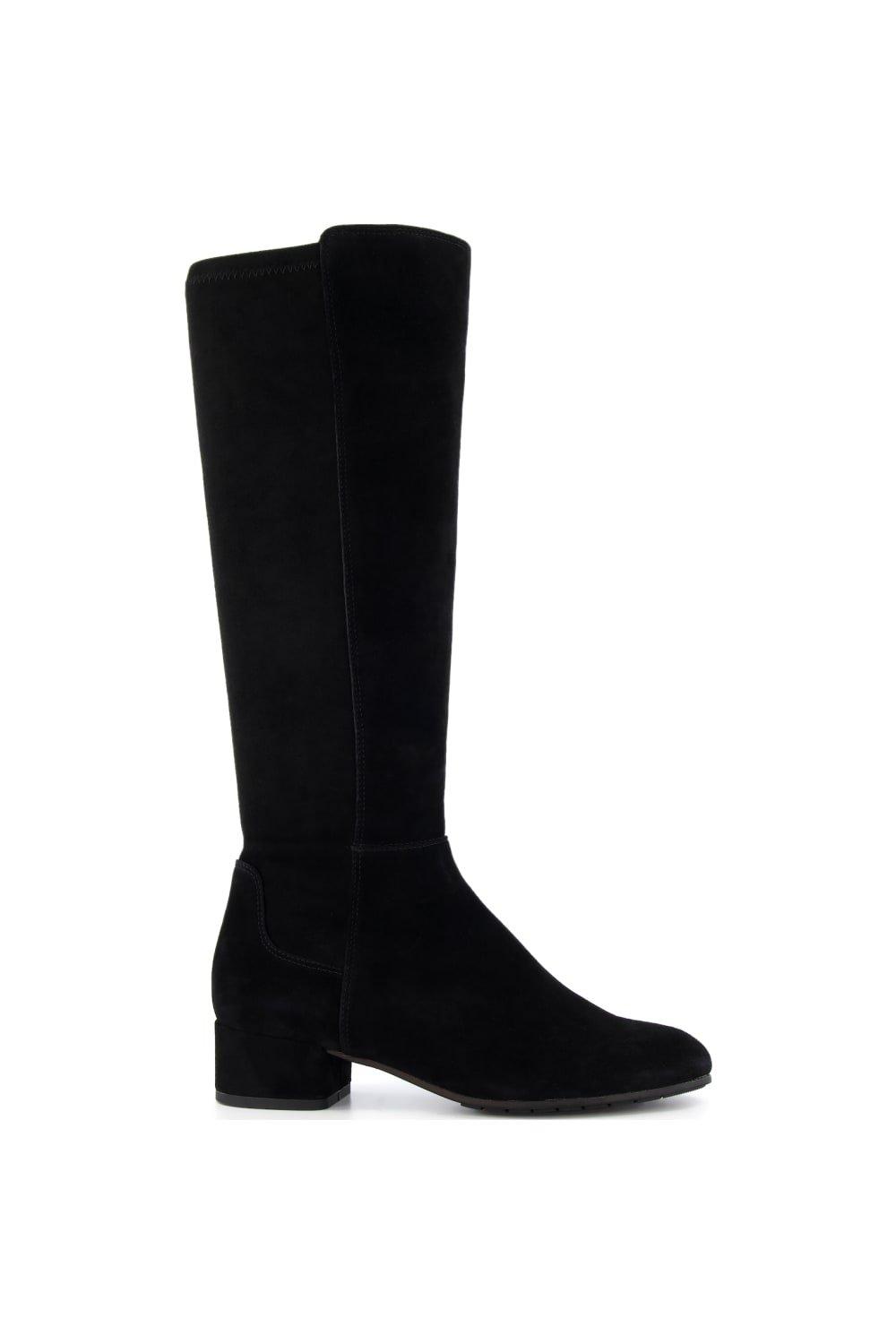 Boots Tayla Suede Knee High Boots Dune London