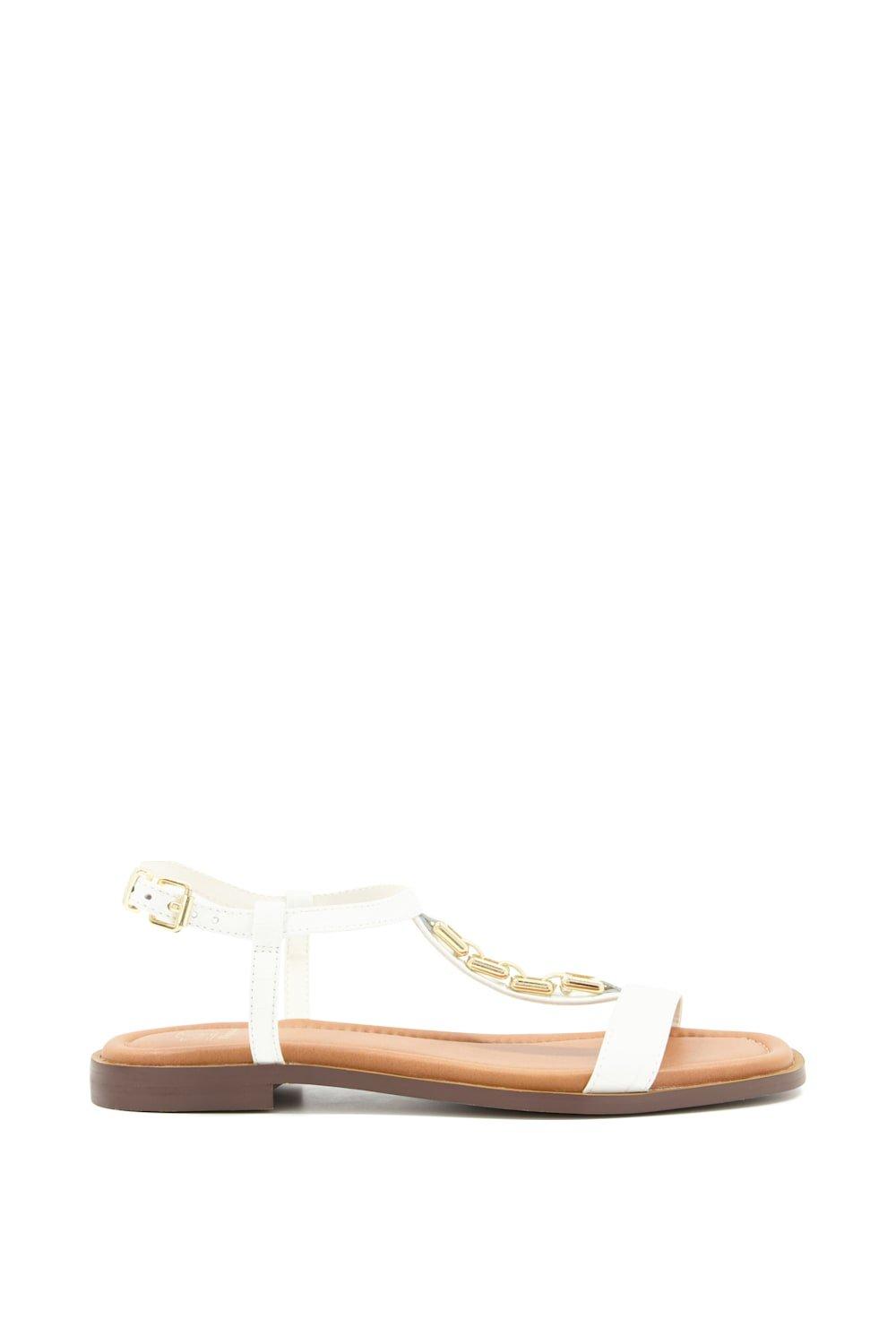 Sandals | 'Lotty' Leather Sandals | Dune London